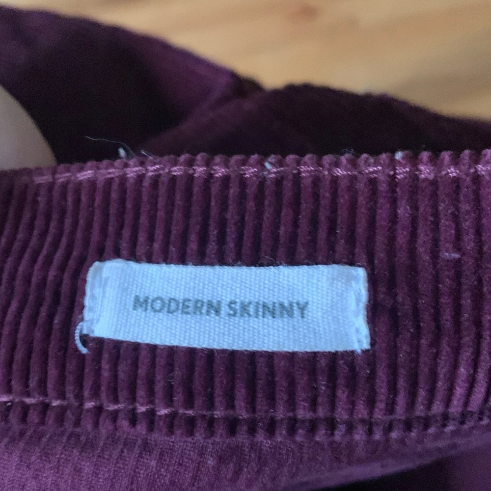 Curvy Skinny Corduroy Pants